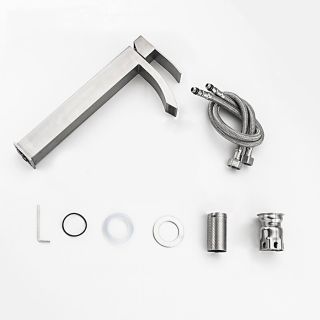 Смеситель для раковины Frap F10803-2 Сатин